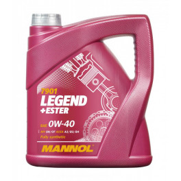 Масло Mannol LEGEND+Ester 0w40 син. 4л (API SN/CF; ACEA A3/B4)