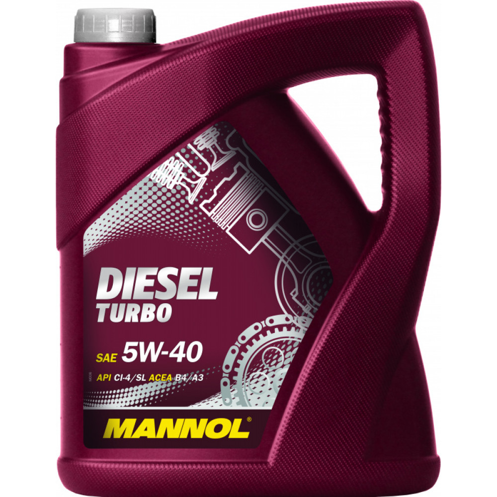 Масло Mannol Diesel Turbo 5w40 син.5л (API CI-4/SL; ACEA B4/A3)