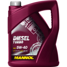 Масло Mannol Diesel Turbo 5w40 син.5л (API CI-4/SL; ACEA B4/A3)