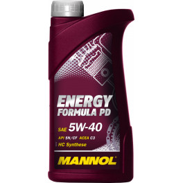 Масло Mannol Energy Formula PD  5w40 син. 1л (API SN/CF; ACEA C3)