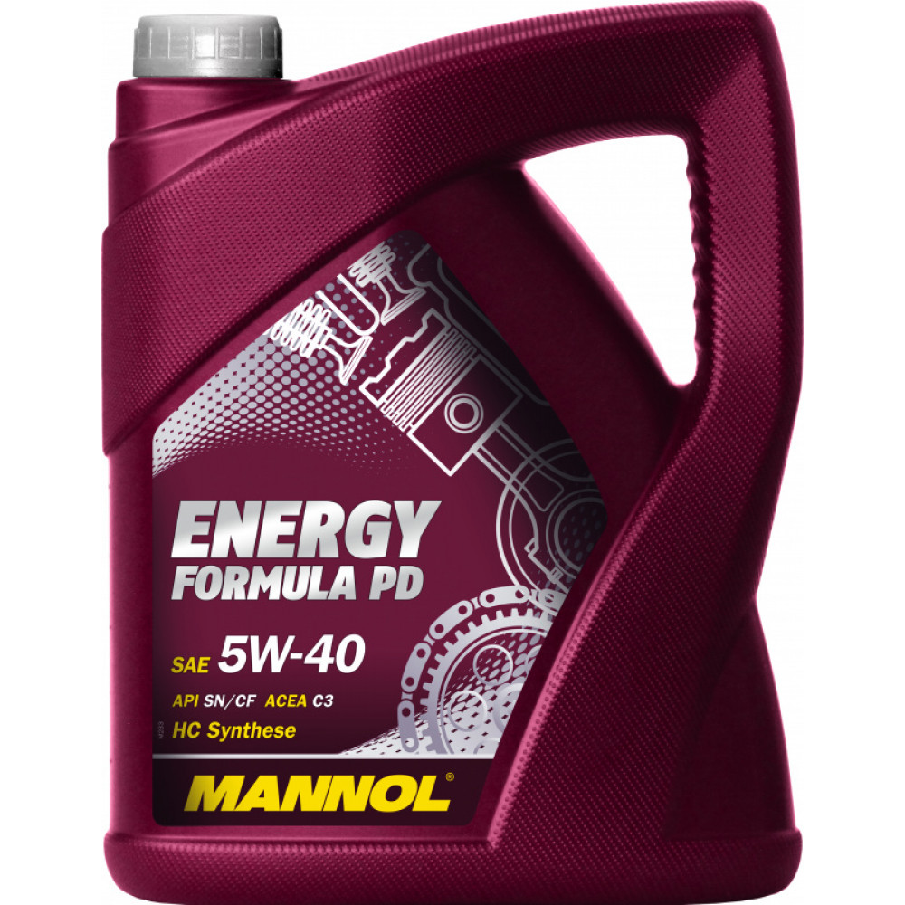 Масло Mannol Energy Formula PD  5w40 син. 5л (API SN/CF; ACEA C3)