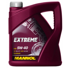 Масло Mannol Extreme 5w40 син. 4л (API SN/CF; ACEA A3/B4)