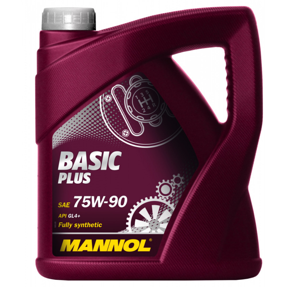 Масло для трансмис. Mannol 75w90 синт. Basic Plus 4л  (API GL4+) (MN8108-4)