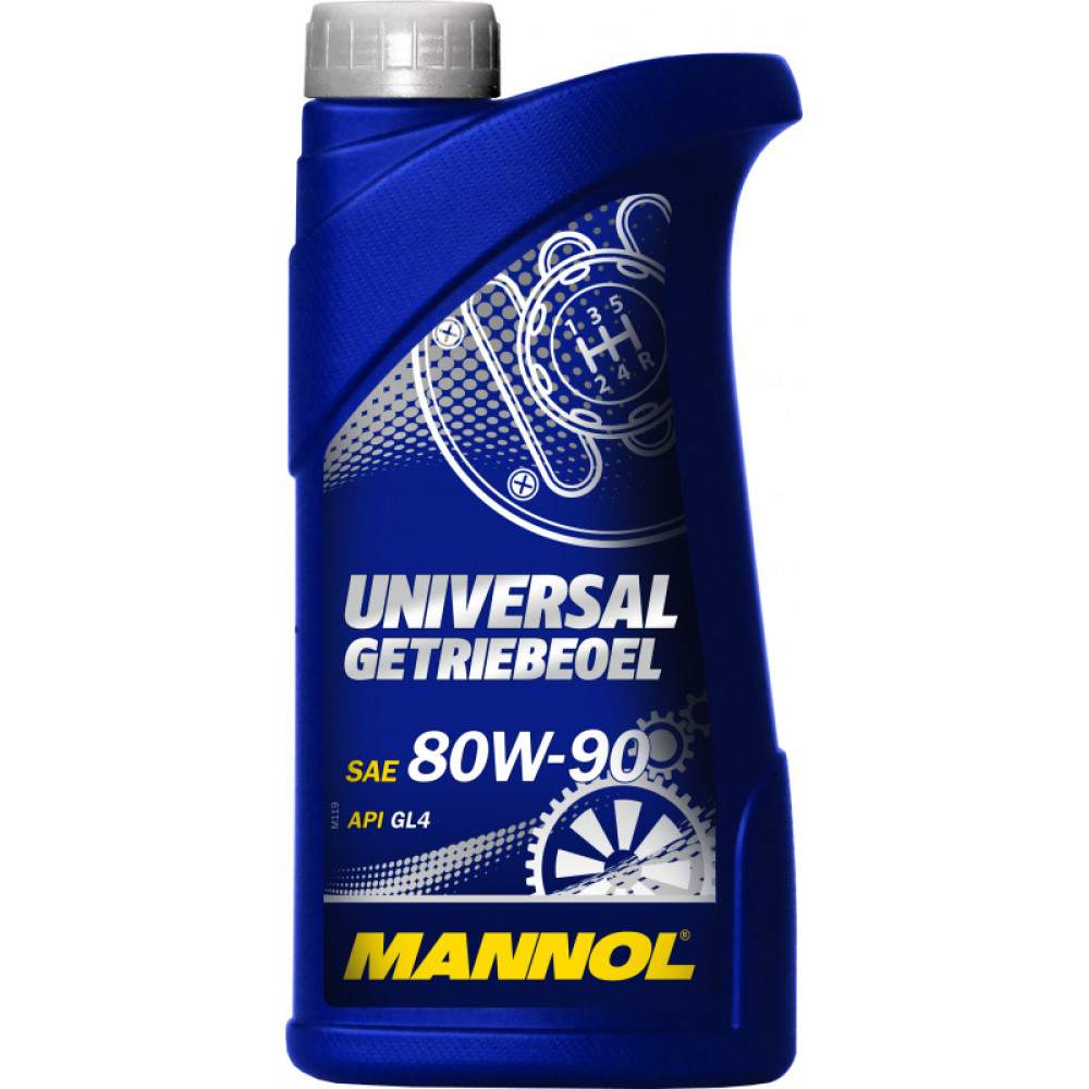 Масло для трансмис. Mannol 80w90 мин. Universal Getriebeoel 1л (API GL-4) (MN8107-1)