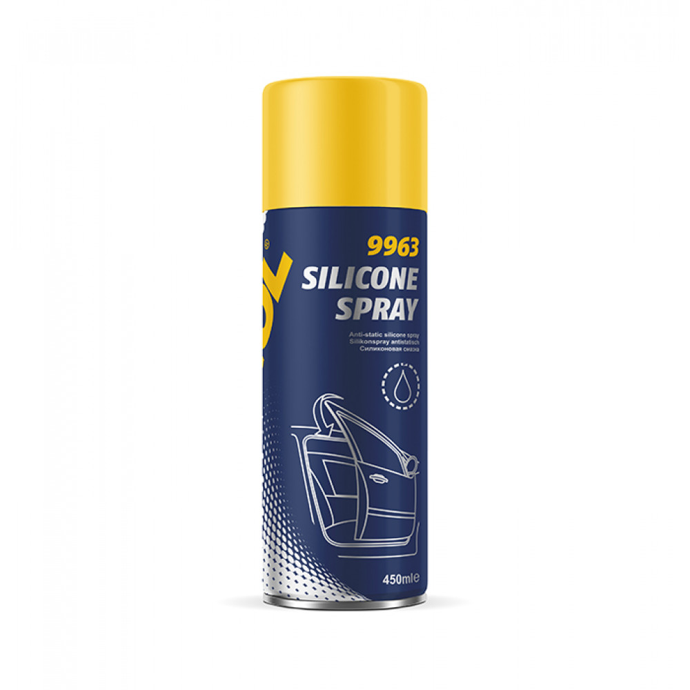 Смазка силиконовая водооталкивающая Mannol Silicone Spray 9963 450мл