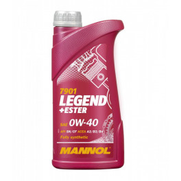 Масло Mannol LEGEND+Ester 0w40 син. 1л (API SN/CF; ACEA A3/B4)