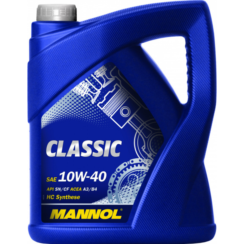 Масло Mannol Classic 10w40 п/с 5л  (API SN/CF; ACEA A3/B4)