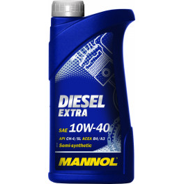 Масло Mannol Diesel Extra 10w40 п/с 1л (API CH-4/SL; ACEA B3/A3)