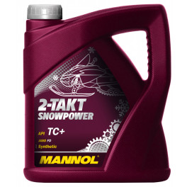 Масло Mannol 2Т син. SNOWPOWER 4л (API TC+; ISO-L-EGD; JASO FD) д/скут. и снегоходов