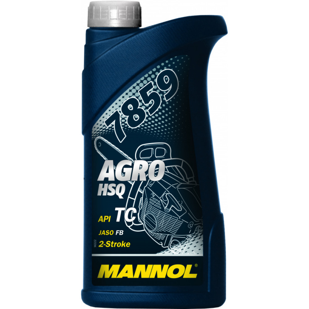 Масло Mannol 2T син.Agro for Husqvarnal 1л для с/х техники (API TC; JASO FB)