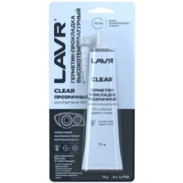 Герметик-прокладка прозрачный высокотемпературный Clear LAVR  Ln1740 85г ( уп.12 шт)