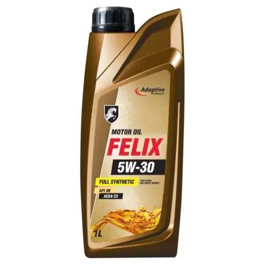 Масло моторное Felix SAE 5W30 API SN, ACEA C3 в п/э бут. 1 л