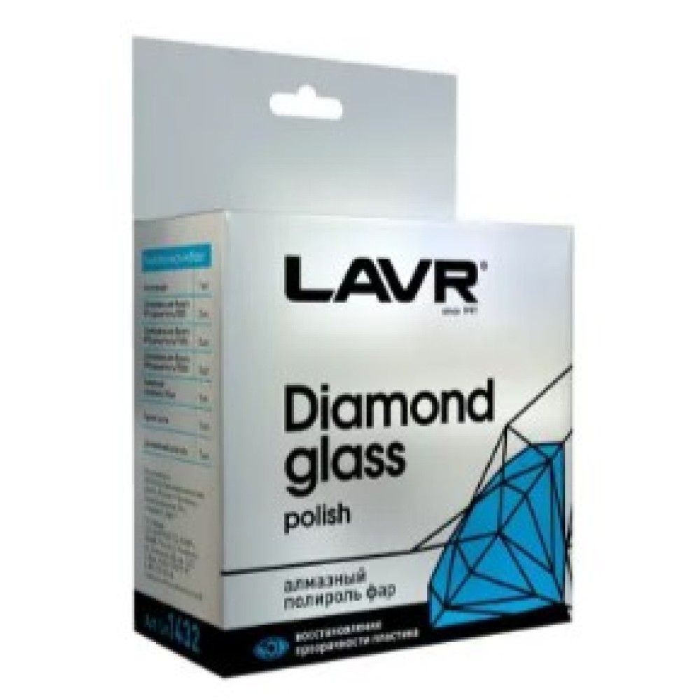 Алмазный полироль фар Diamond glass polish LAVR Ln1432 20 мл.( уп.20 шт)