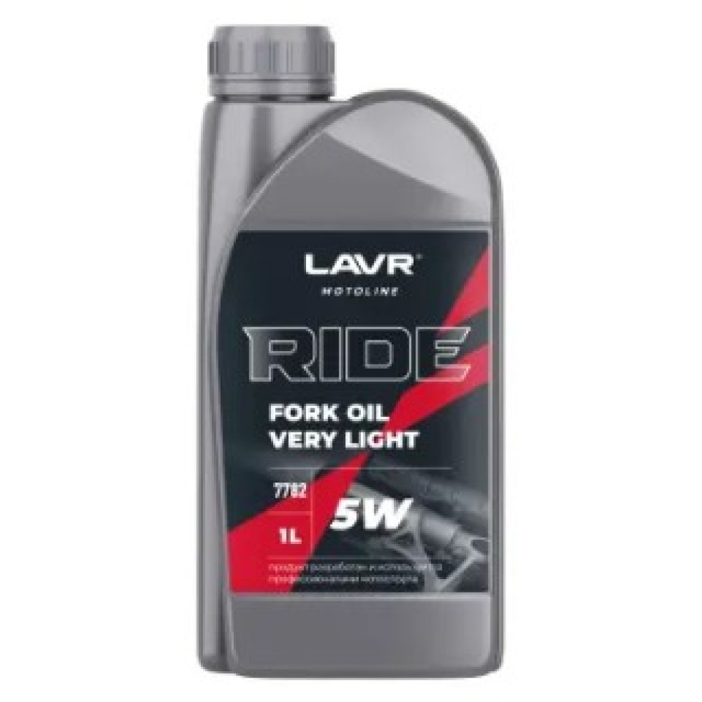 Вилочное масло RIDE Fork oil  5W. LAVR MOTO Ln7782 1л.( уп.16 шт)